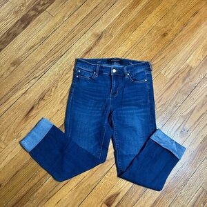 Liverpool Women's Dark Blue Ankle Jeans